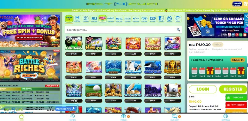 Bet4Cuci Online Casino Website