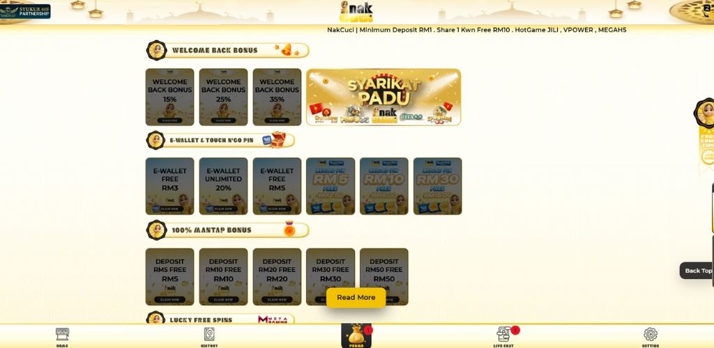 NAKCUCI Free Credit Bonuses