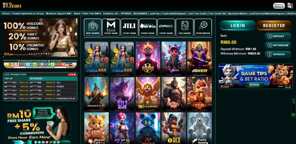 12Cuci Slot Games Malaysia