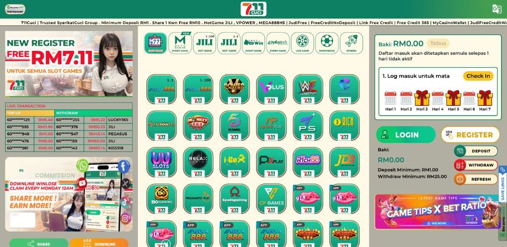 711Cuci Slot Games