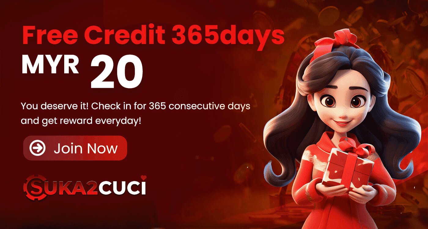 Suka2Cuci Free Credit 365Days RM20