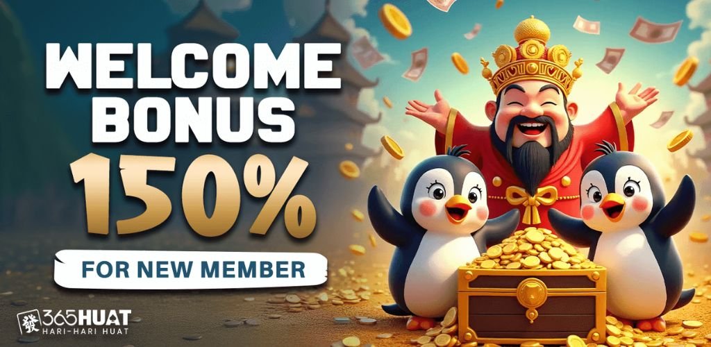 365Huat 150% Welcome Bonus