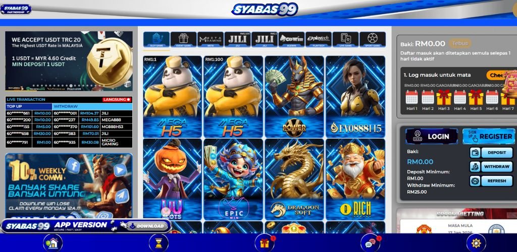 Syabas99 Official Casino Website