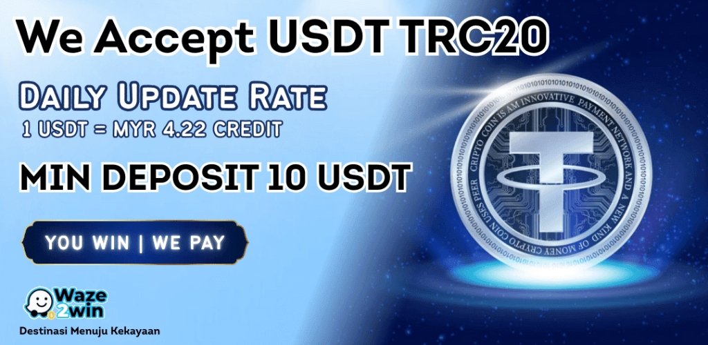 USDT is Now Available at Waze2win Free Credit Casino